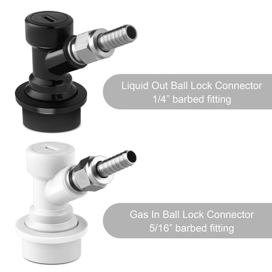 tmcraft 1.6 gallon mini corny keg connector details