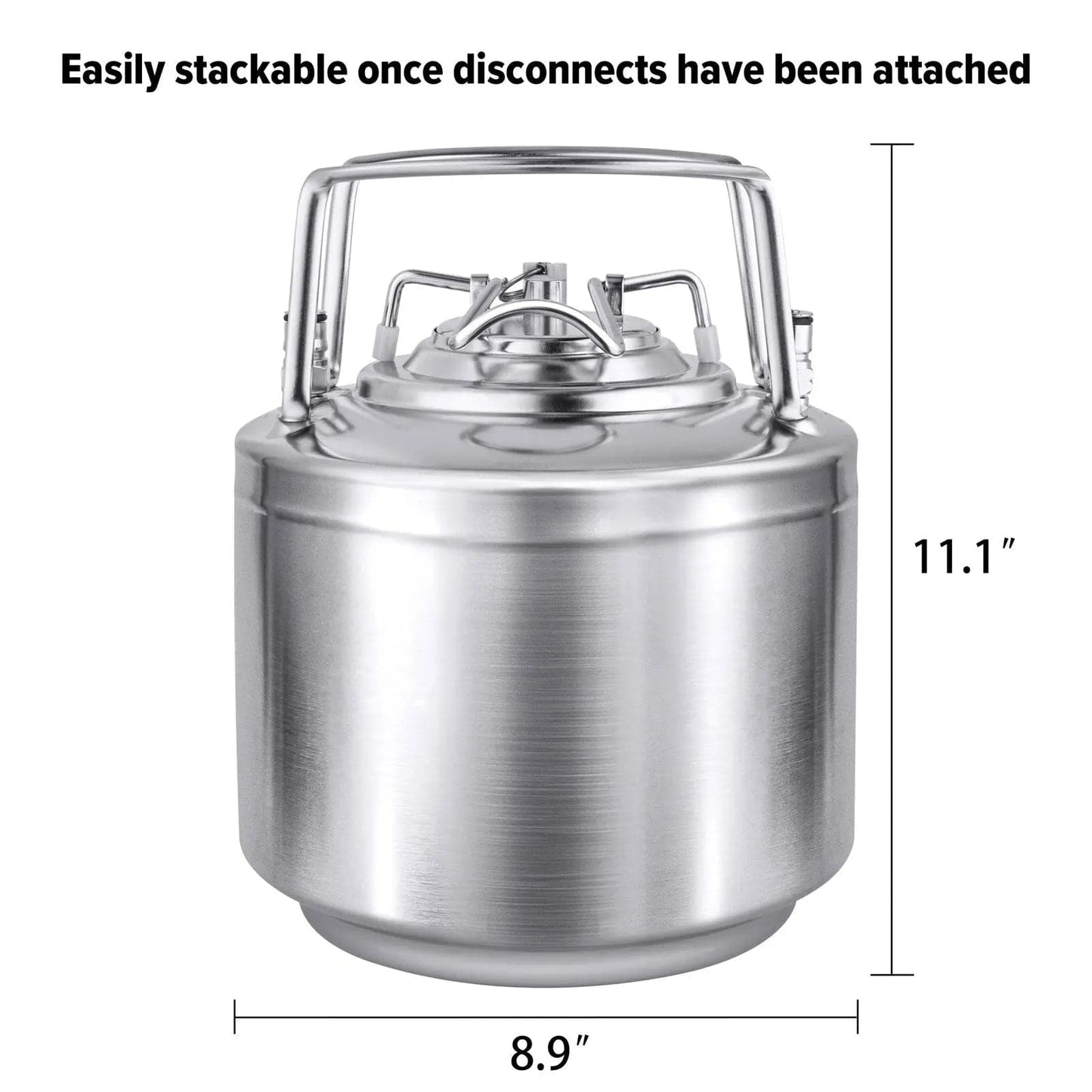 tmcraft 1.6 gallon mini corny keg size photo