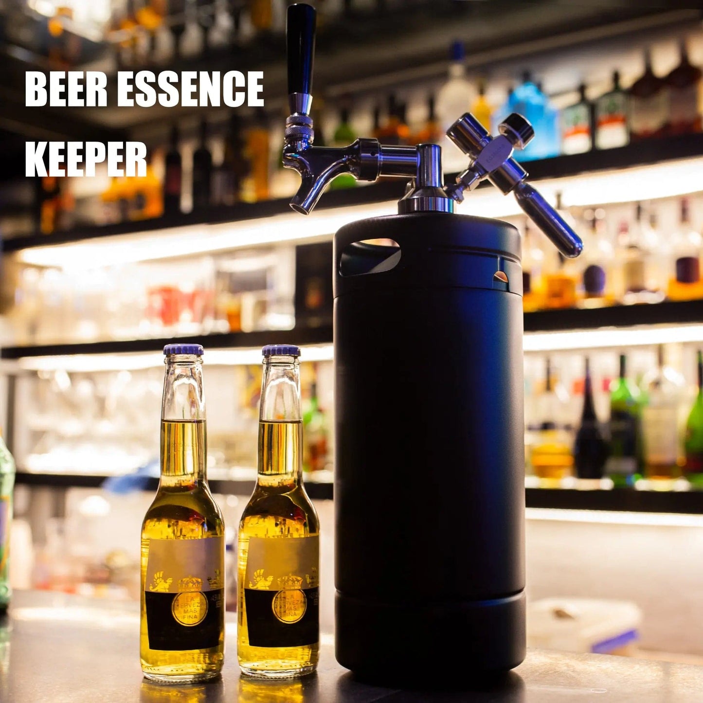 tmcraft 128oz mini keg growler black show photo