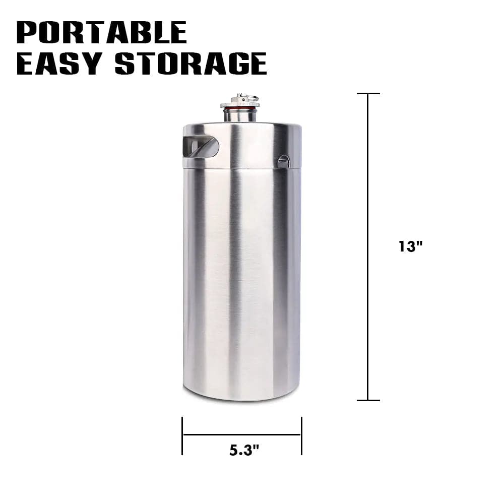 tmcraft 128oz stainless steel mini keg size photo