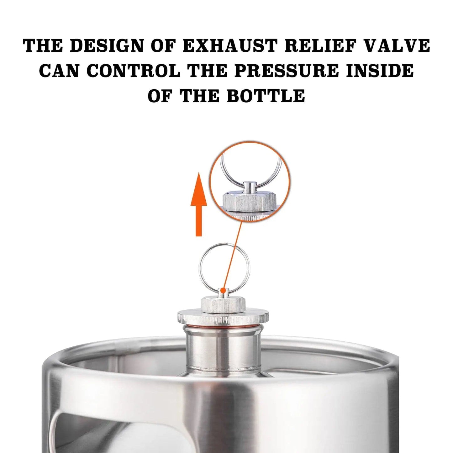 tmcraft 170oz stainless steel mini keg lid details