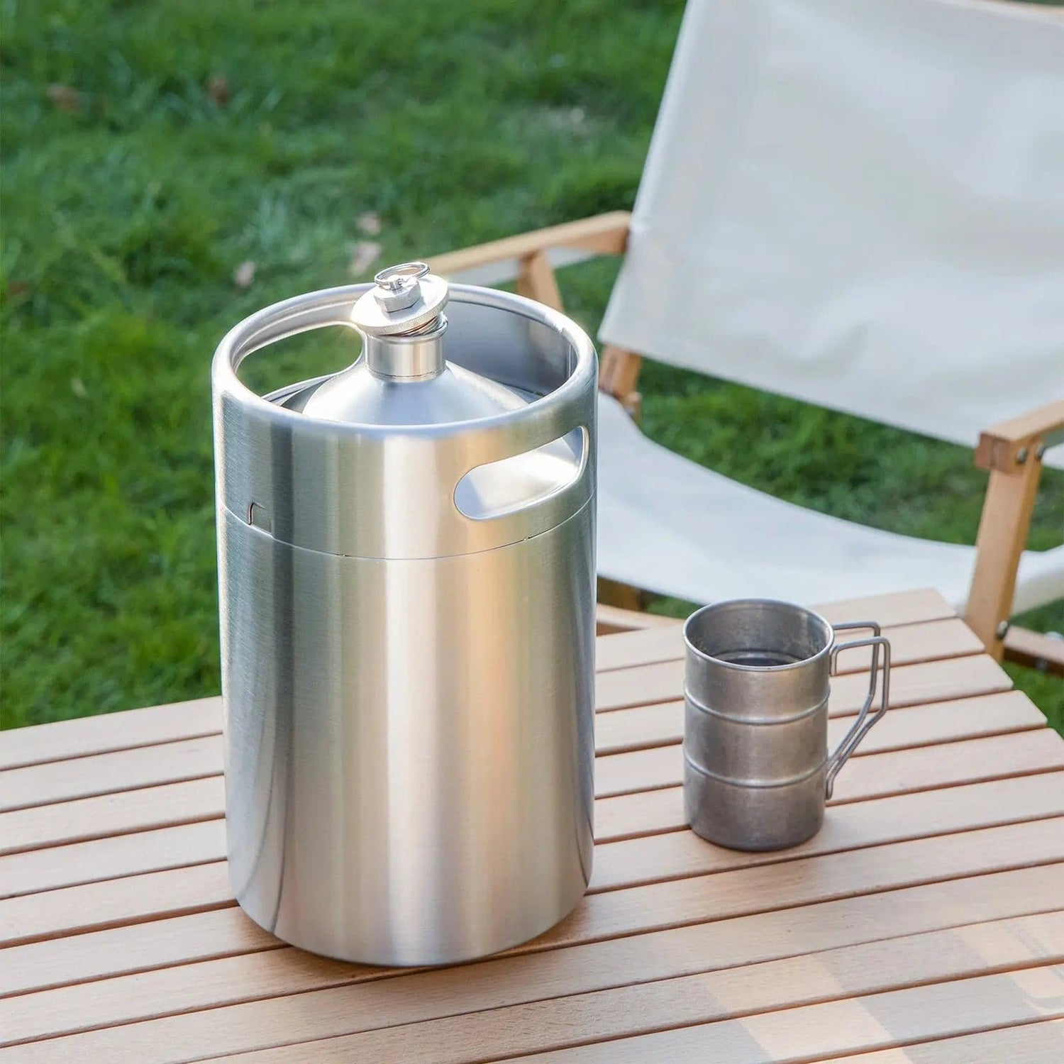tmcraft 170oz stainless steel mini keg show photo