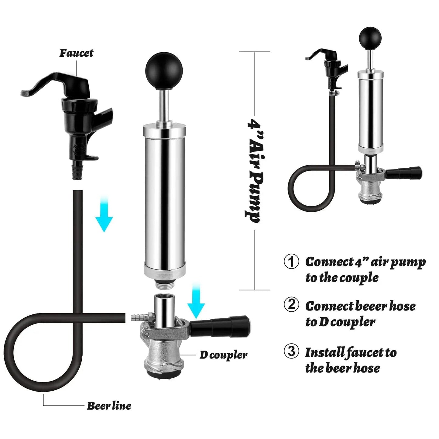 tmcraft 4 inch beer keg party pump products details