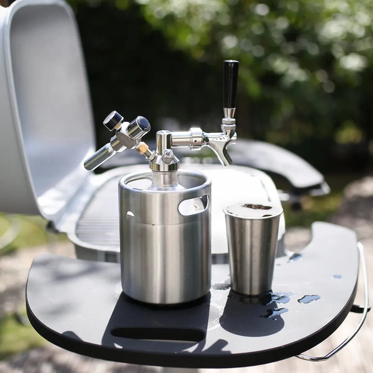 tmcraft 64oz mini keg growler silver show photo