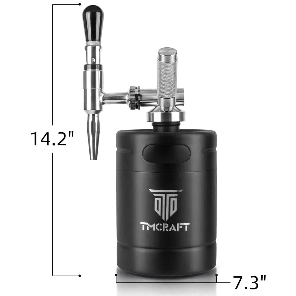 tmcraft 64oz nitro cold brew coffee maker size photo