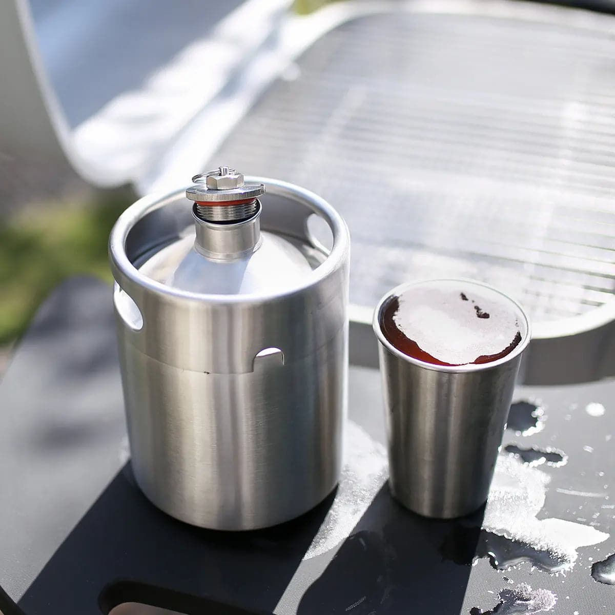 tmcraft 64oz stainless steel mini keg show photo