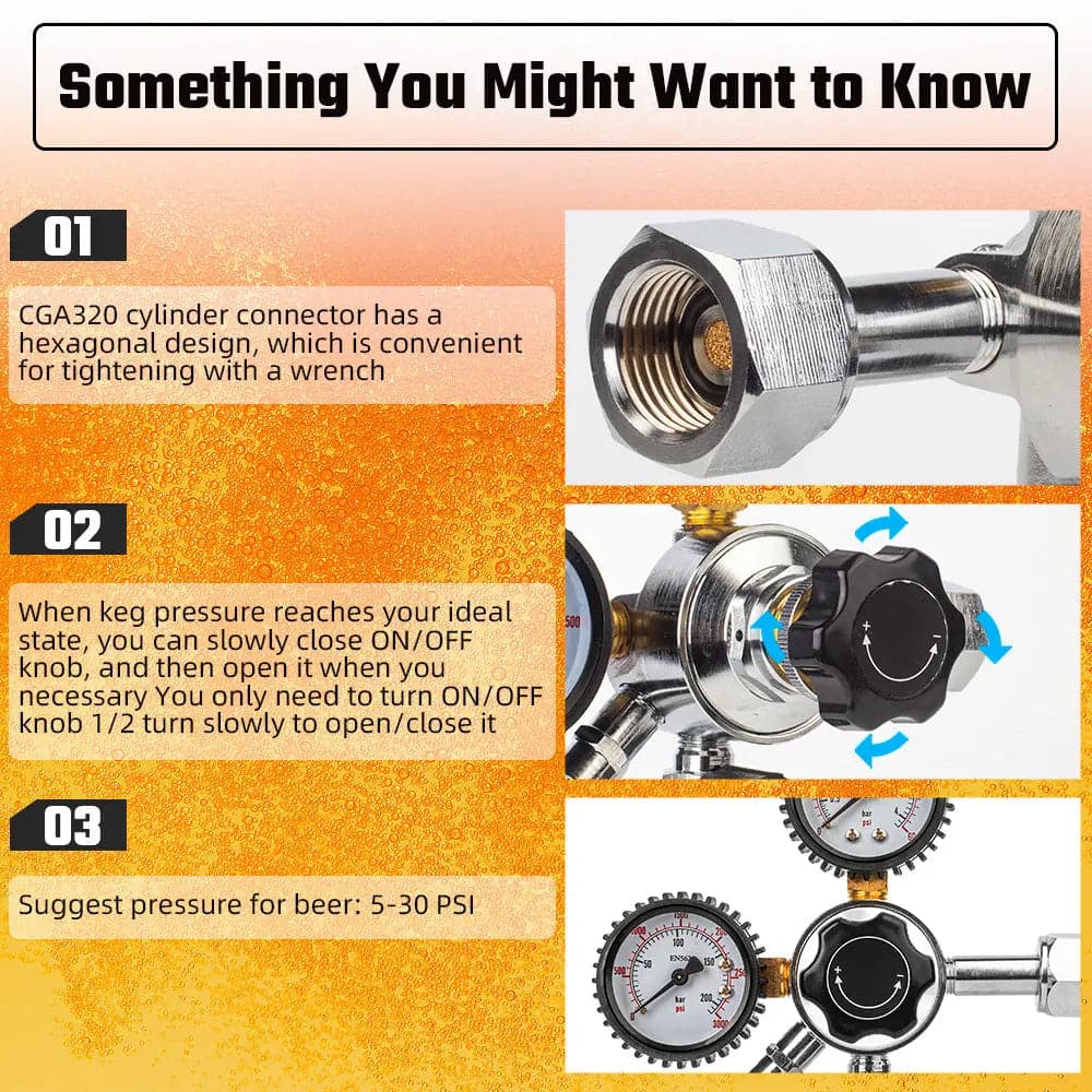 tmcraft beer keg dual gauge co2 regulator products details 3