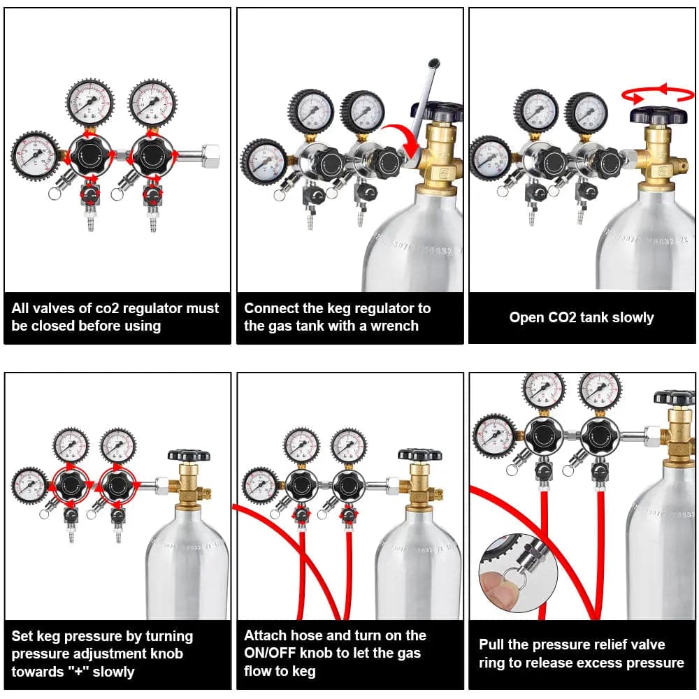 tmcraft beer keg triple gauge co2 regulator introduction photo