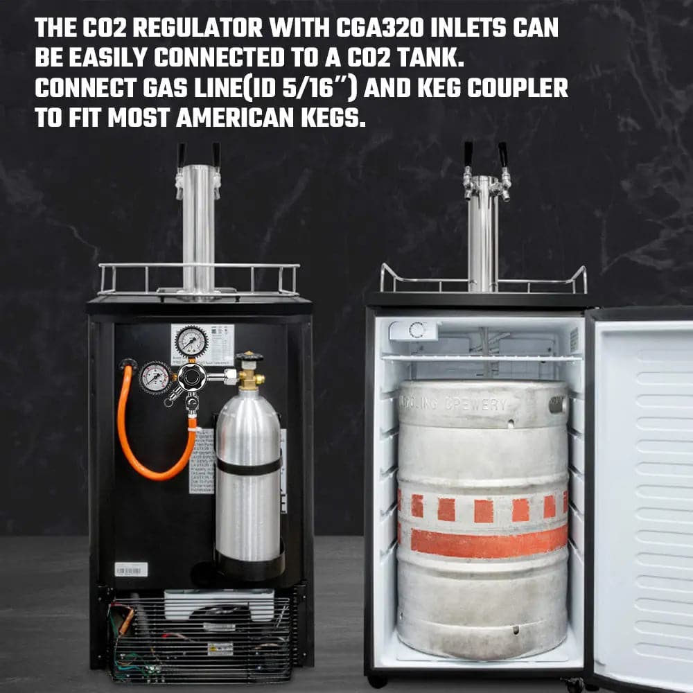tmcraft beer keg triple gauge co2 regulator show photo