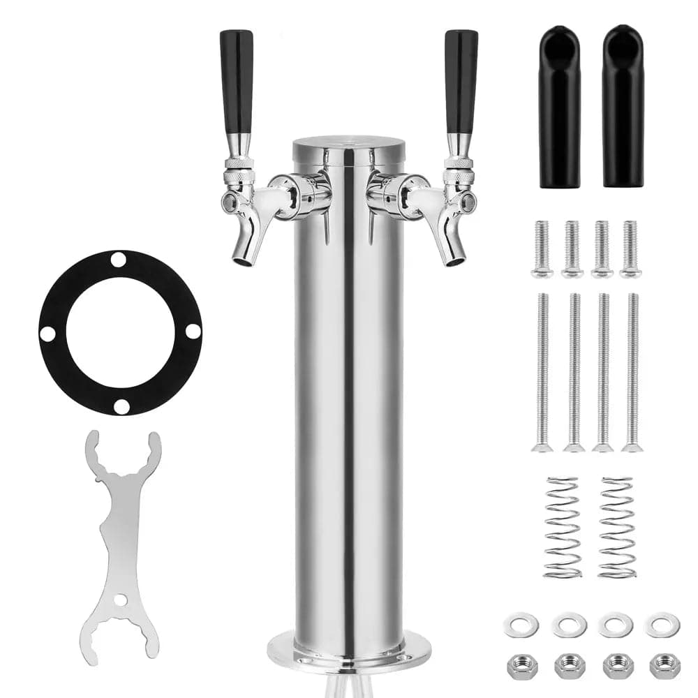 tmcraft dual faucet draft beer tower dispenser main photo