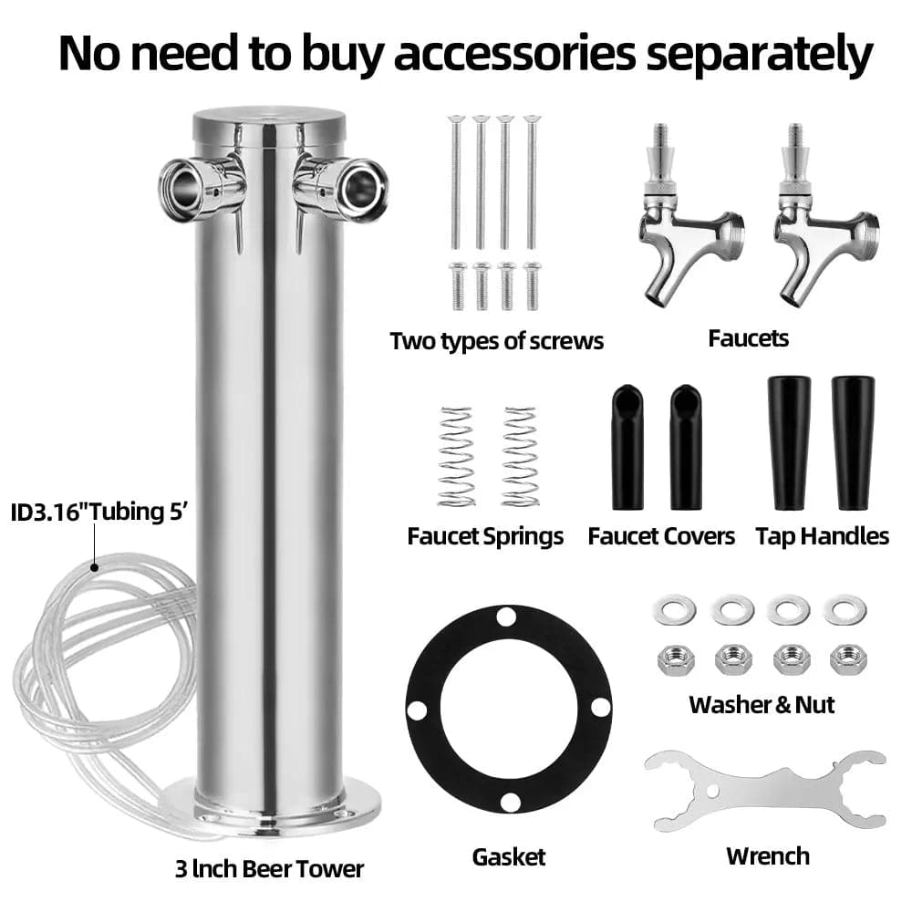 tmcraft dual faucet draft beer tower dispenser products details