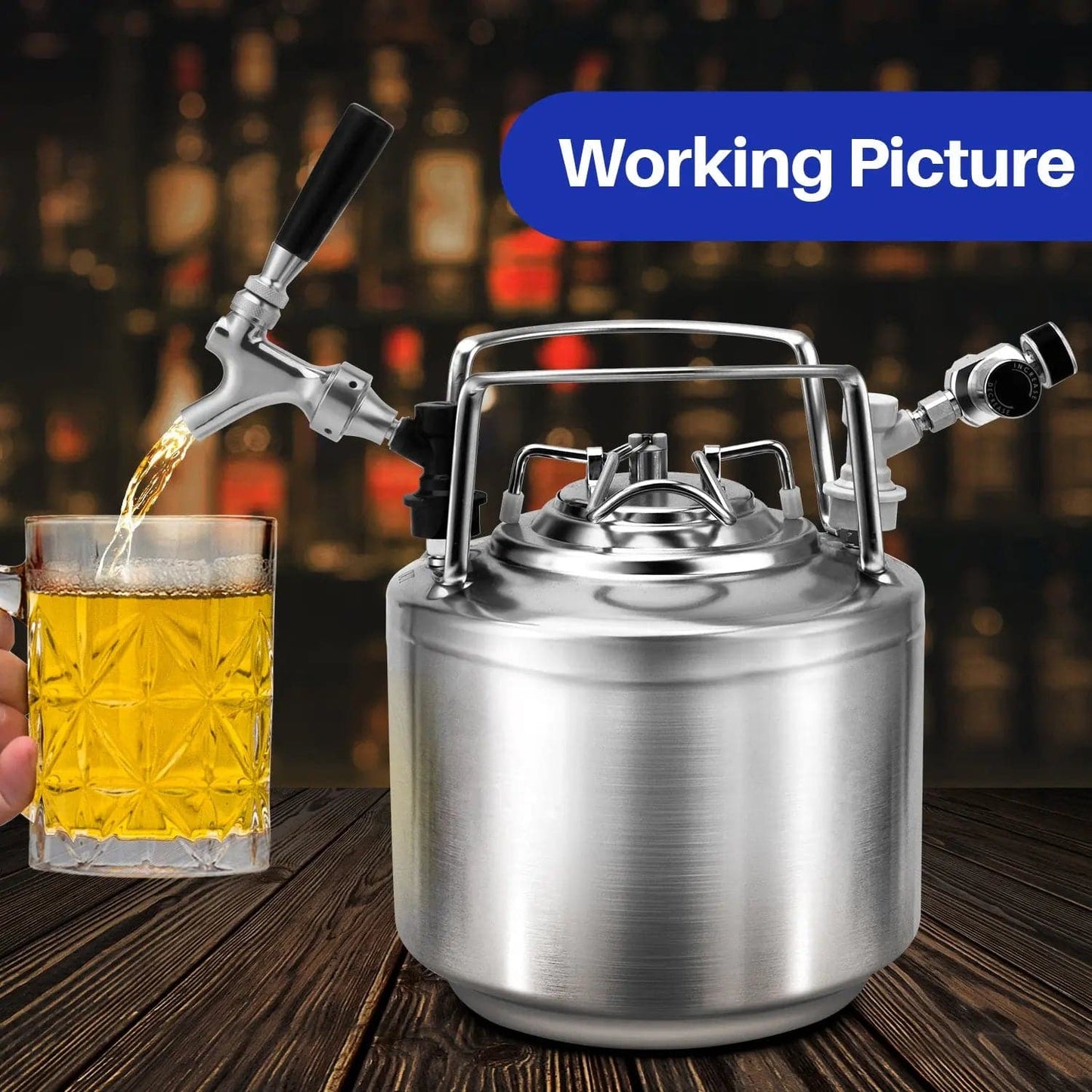 tmcraft stainless steel quick disconnect beer keg faucet show photo