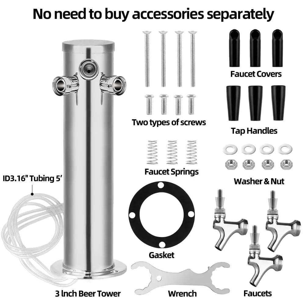 tmcraft triple faucet draft beer tower dispenser products details
