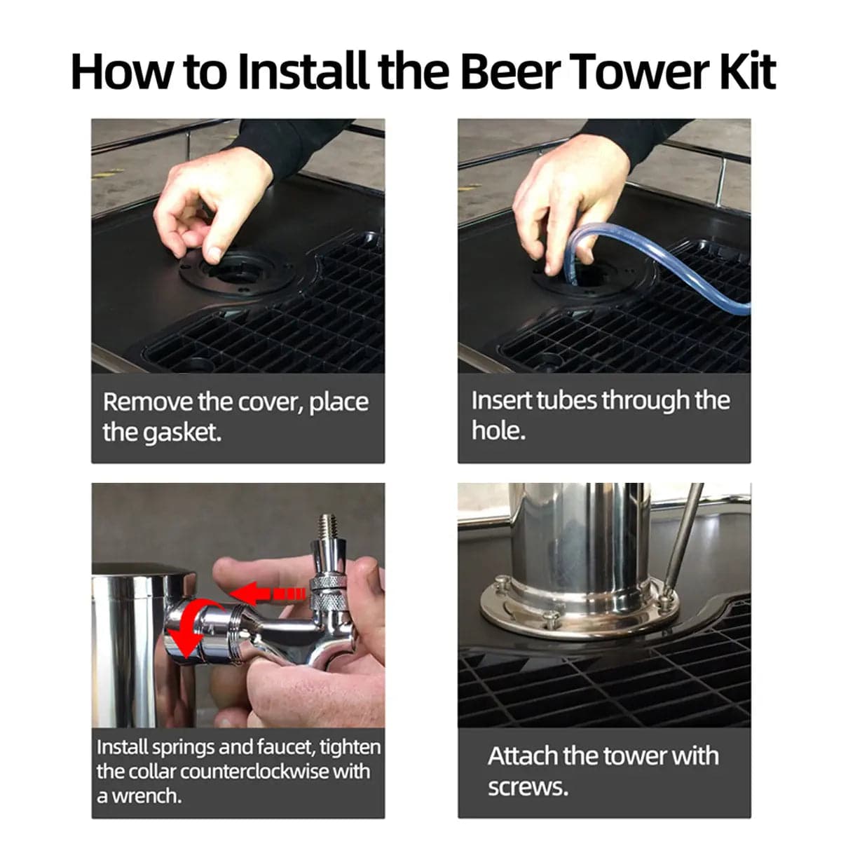 tmcraft triple faucet draft beer tower dispenser introduction photo
