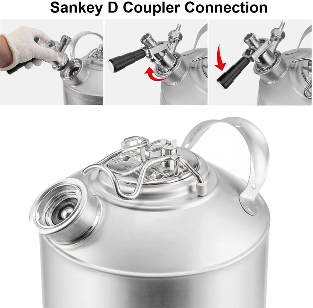 TMCRAFT 1.6 Gallon Cleaning Ball Lock Keg