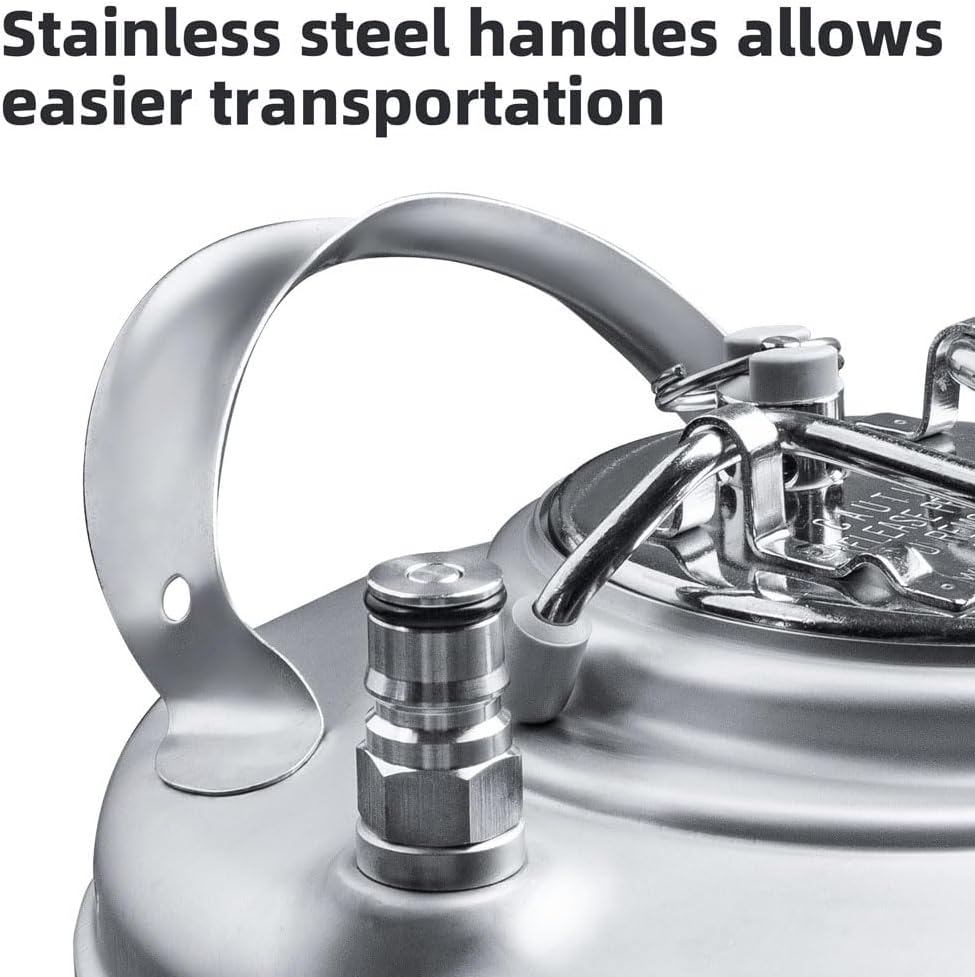 TMCRAFT 5 Gallon Ball Lock Keg with Single Handle