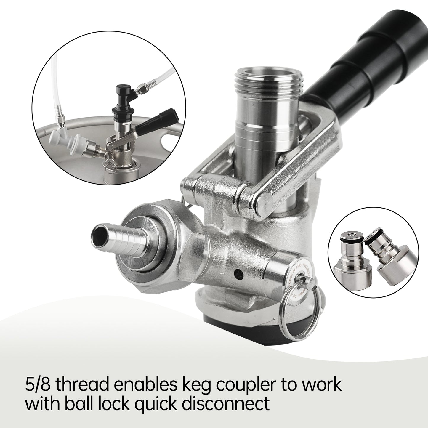 TMCRAFT Beer Keg S System Coupler
