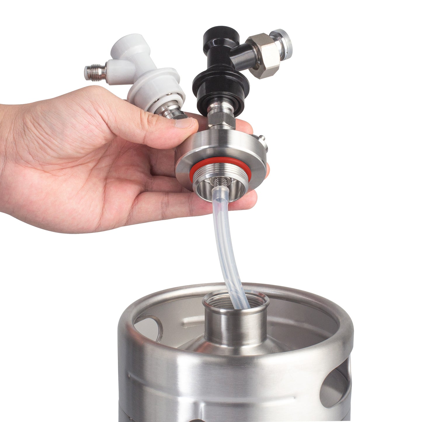 TMCRAFT Mini Beer Keg Dispenser Red