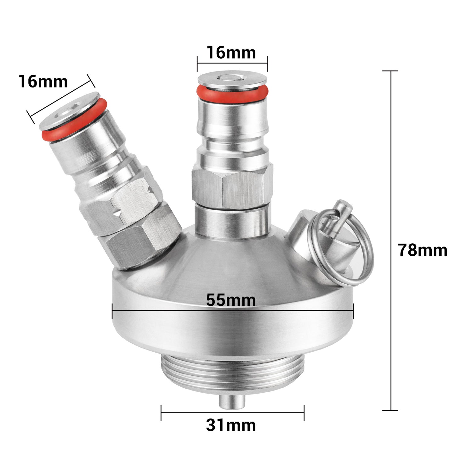 TMCRAFT Mini Beer Keg Dispenser Red