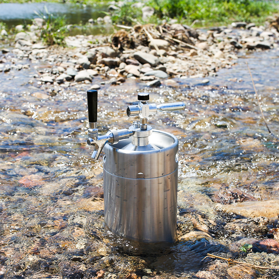 tmcraft 128oz double walled mini keg growler details page products details 1