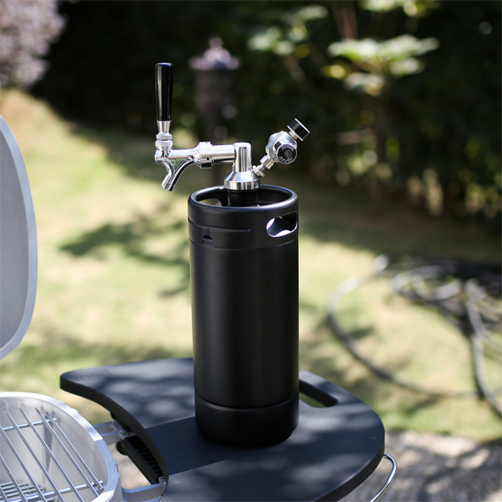 tmcraft 128oz mini keg growler black details page products details