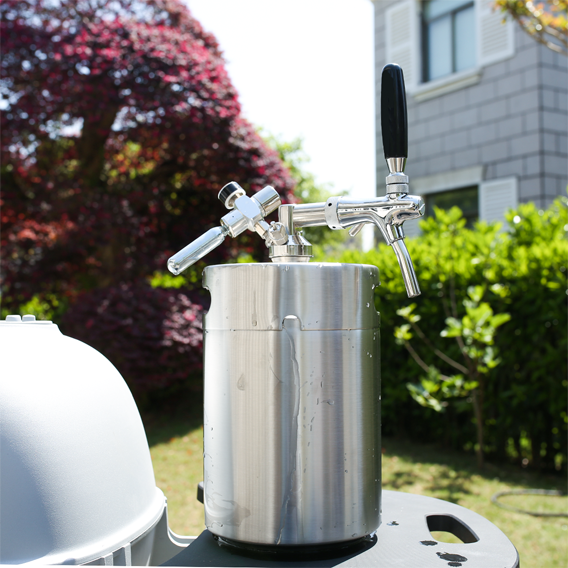 tmcraft 170oz mini keg growler silver details page products details