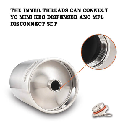 tmcraft 170oz stainless steel mini keg products details