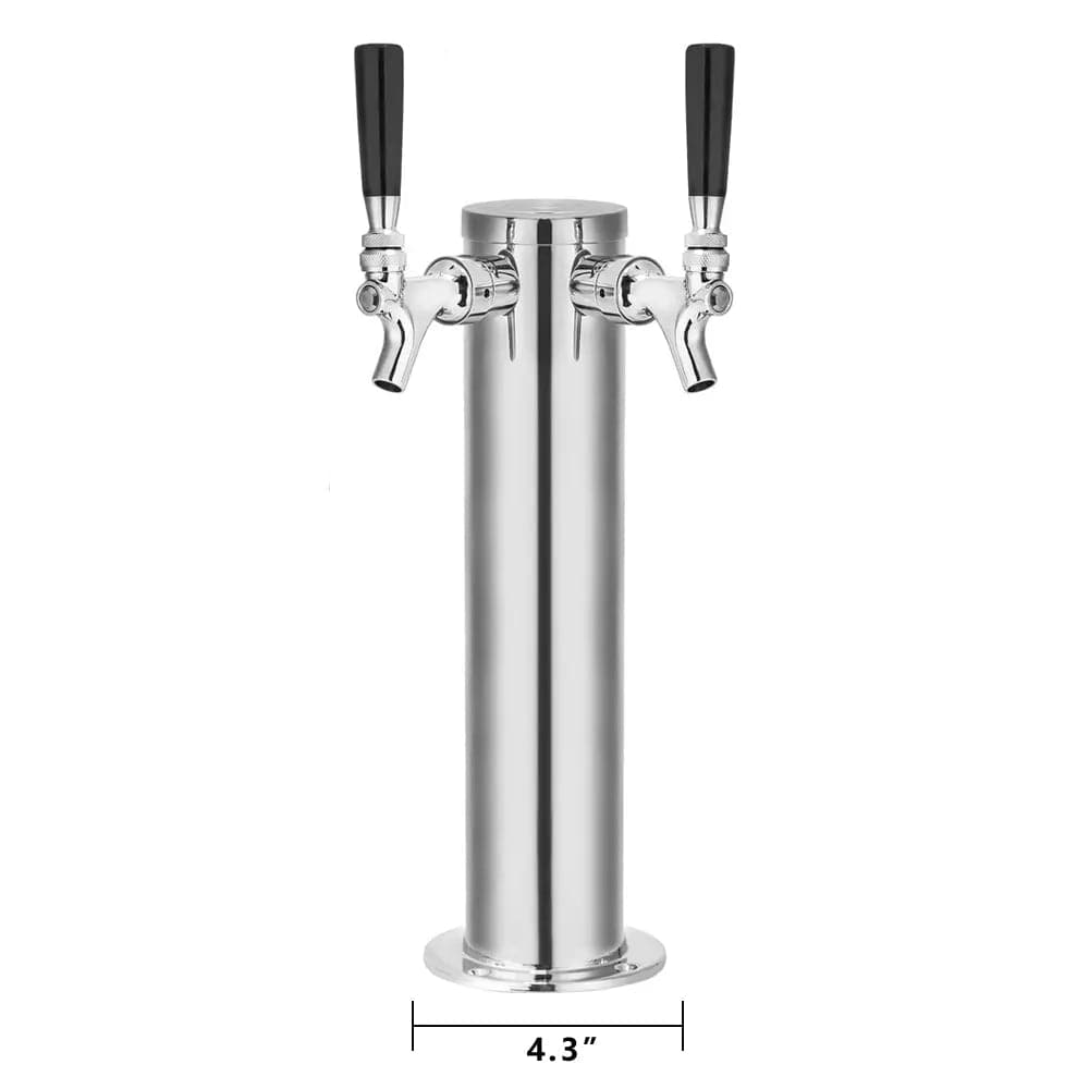 tmcraft dual faucet draft beer tower dispenser size photo