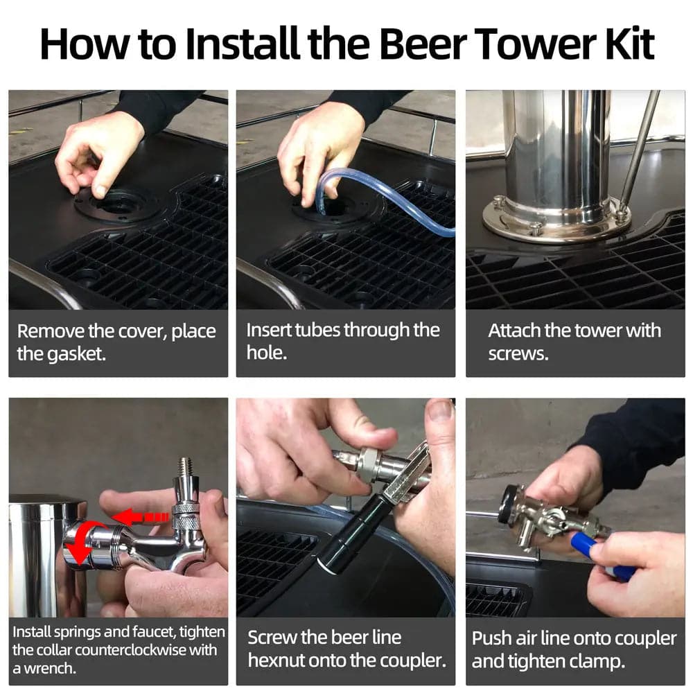 tmcraft single tap kegerator tower kit introduction photo