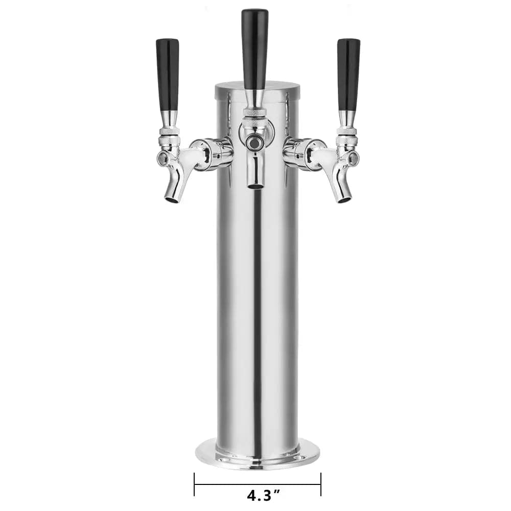 tmcraft triple faucet draft beer tower dispenser size photo