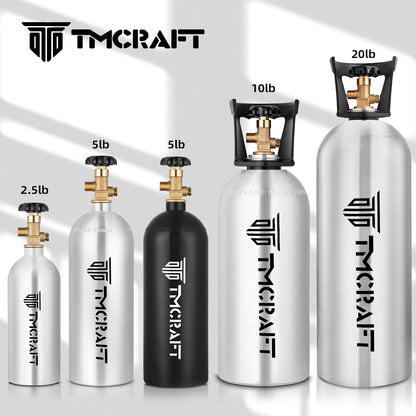 TMCRAFT 5 lbs CO2 Gas Tank Black